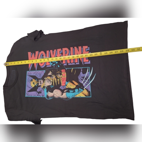 Marvel Wolverine Shredded Comics X-Men Fitted Adult Unisex T-Shirt Black Medium - Picture 5 of 6